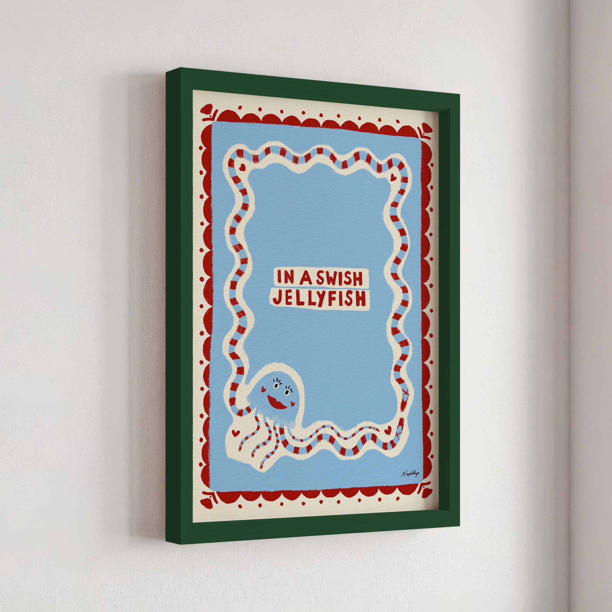 In a Swish Jellyfish Print