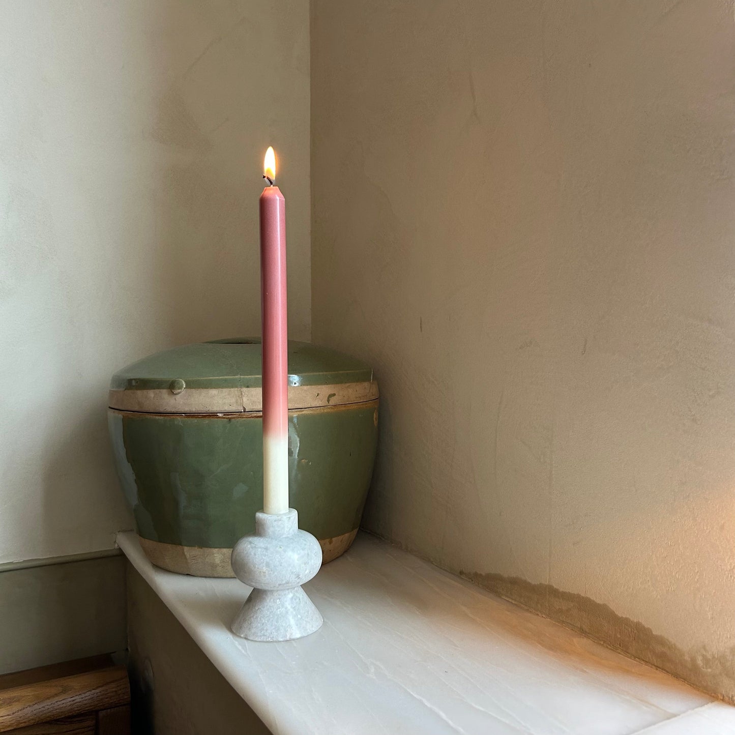 Peony Dinner Candle