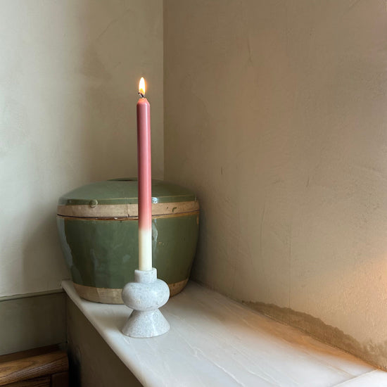 Peony Dinner Candle