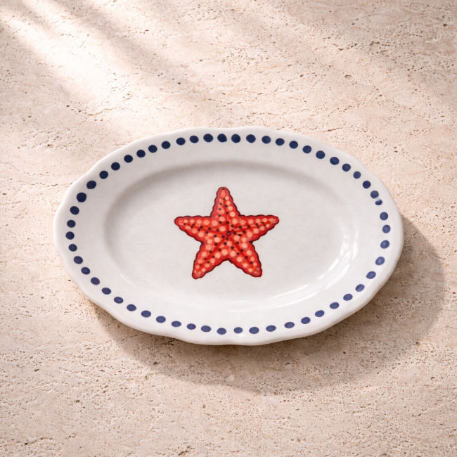 Estate Oval Platter Starfish - 32cm