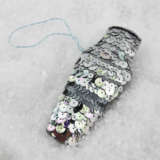 Classic Cocktail Shaker Sequin Hanging Ornament