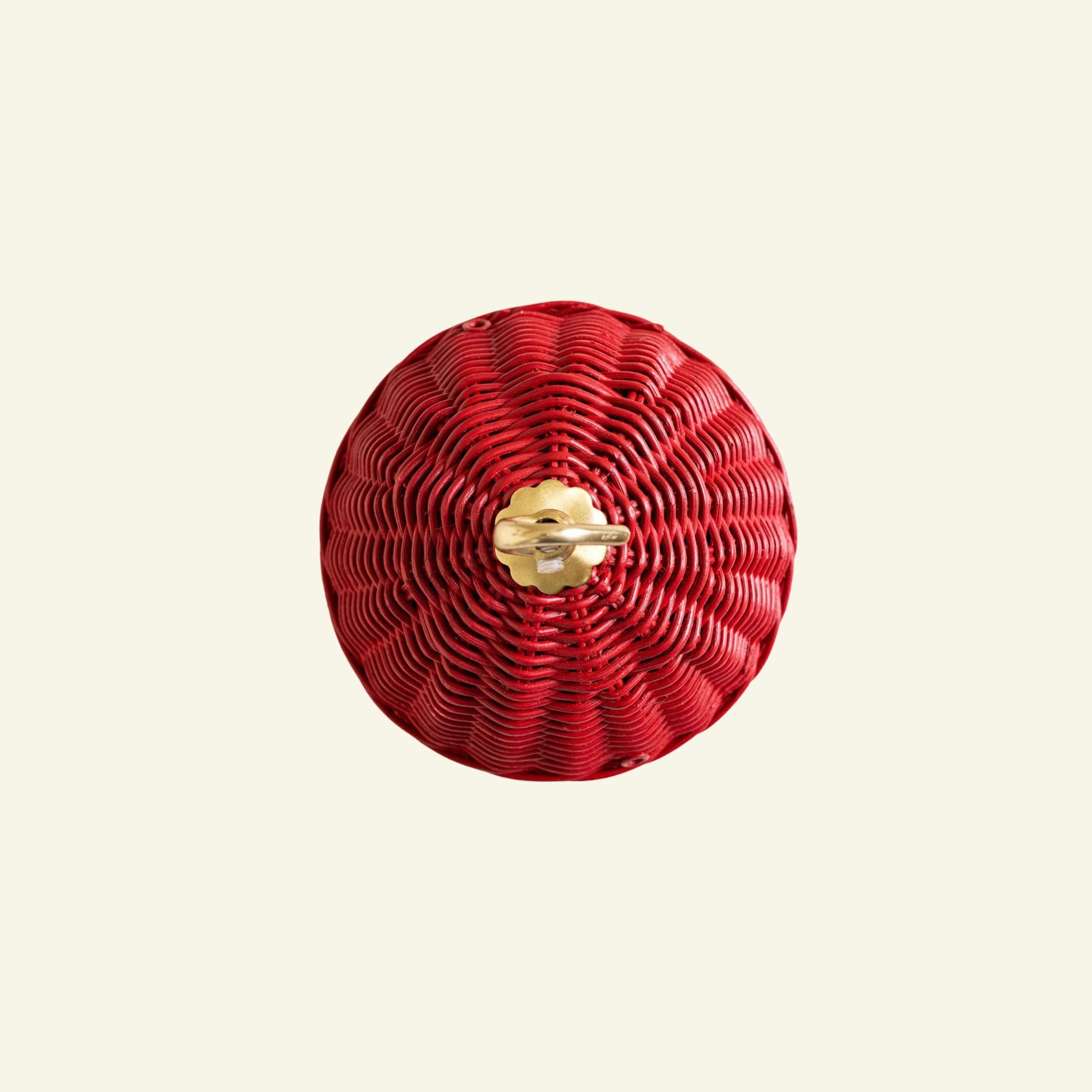 Rita Rattan Ceiling Rose, Red