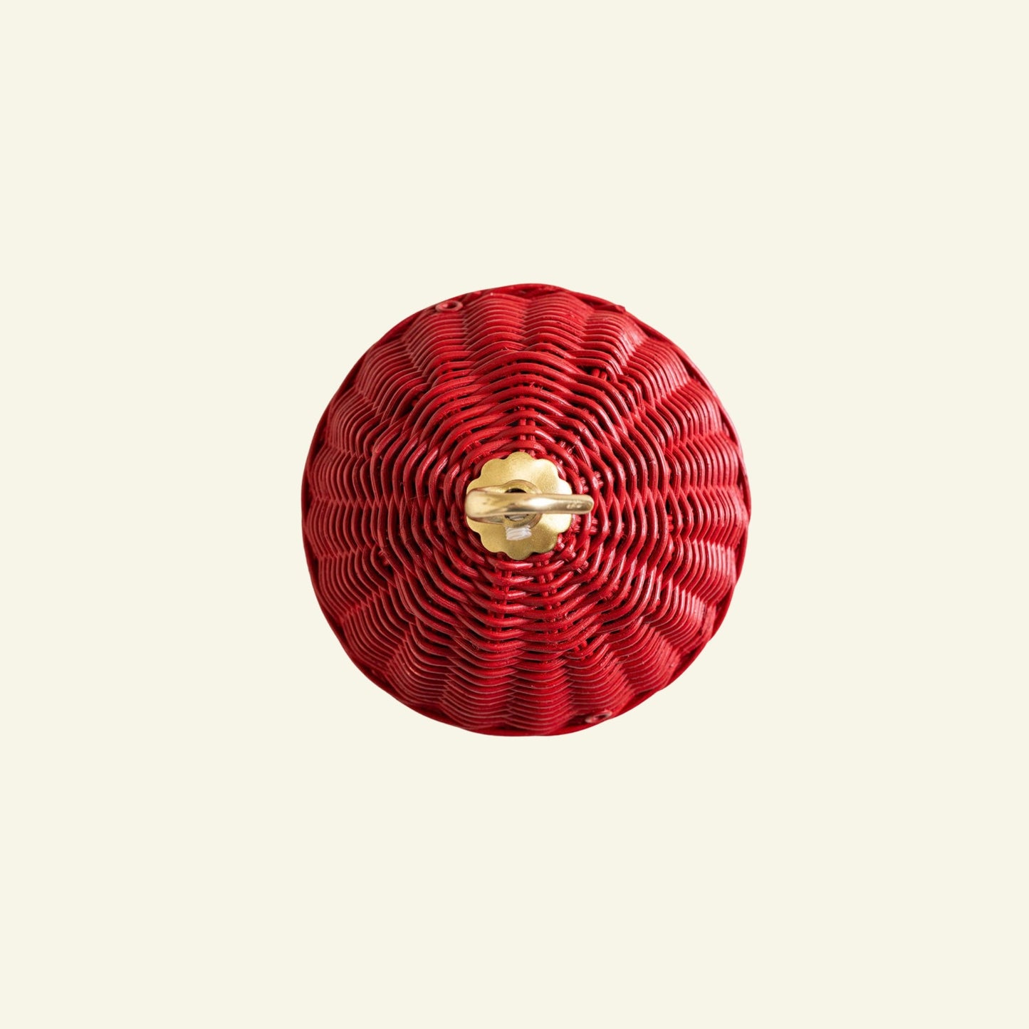 Rita Rattan Ceiling Rose, Red