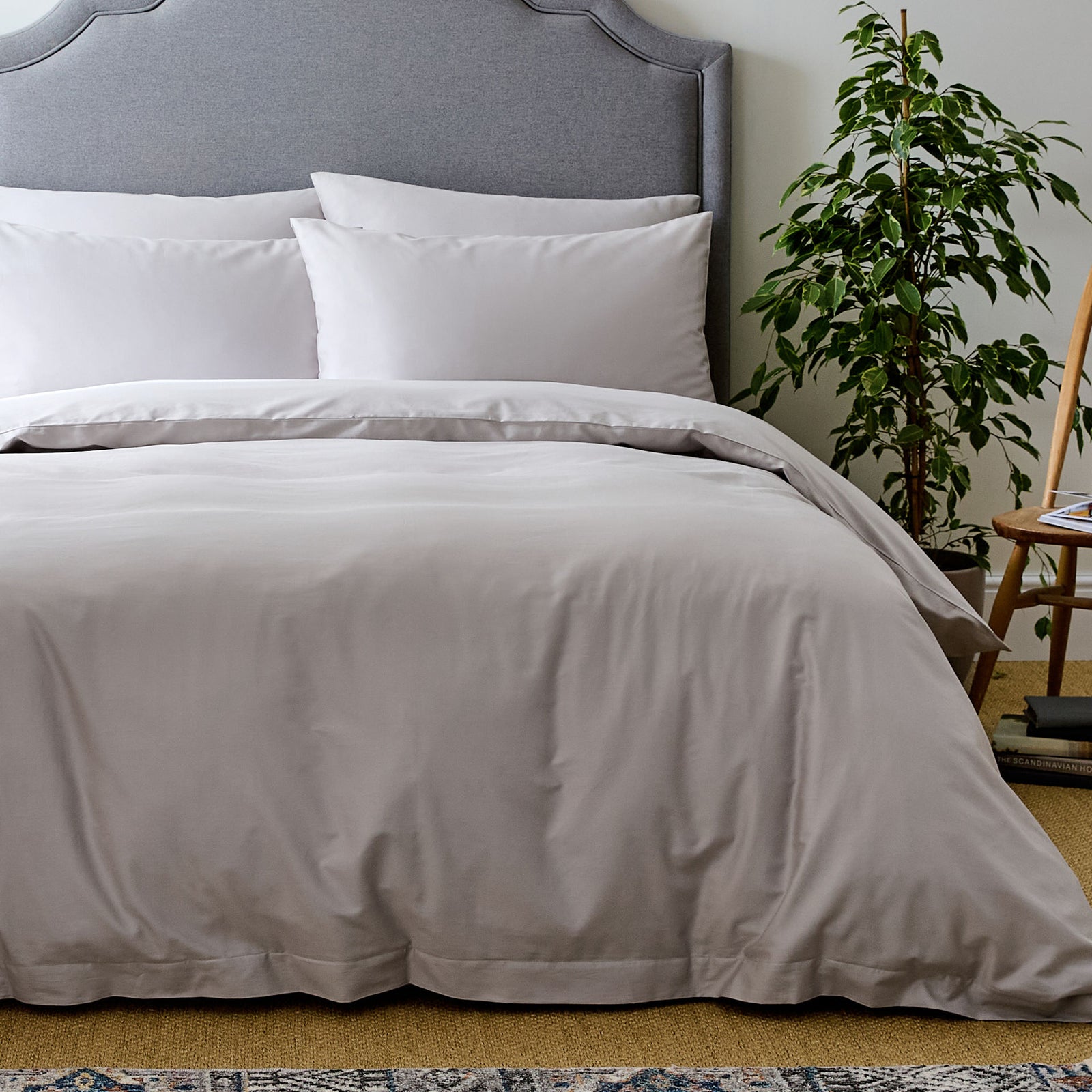 Luxury Organic Cotton Dove Grey Original Bedding Set