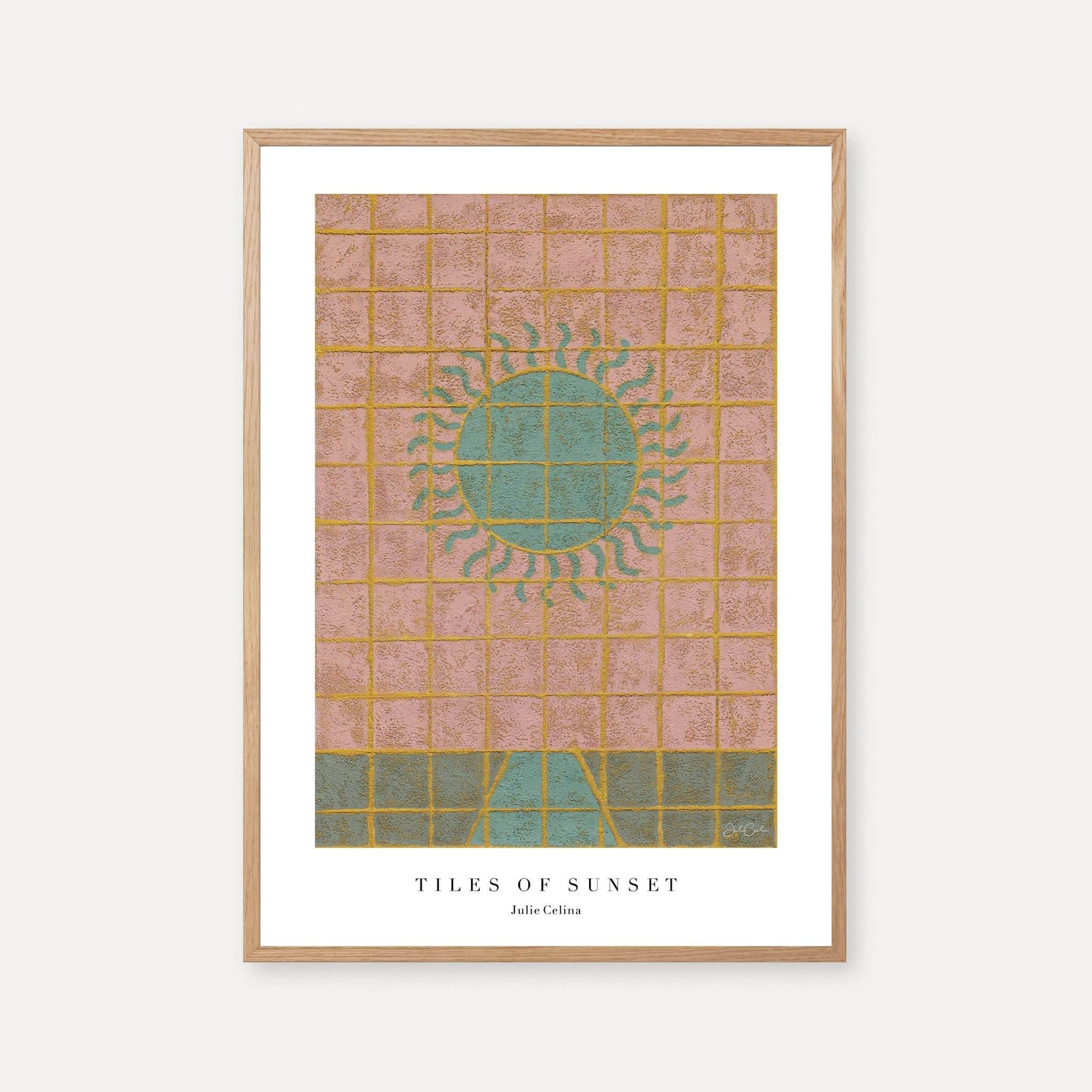 Tiles of sunset - Sunny Fine Art Print
