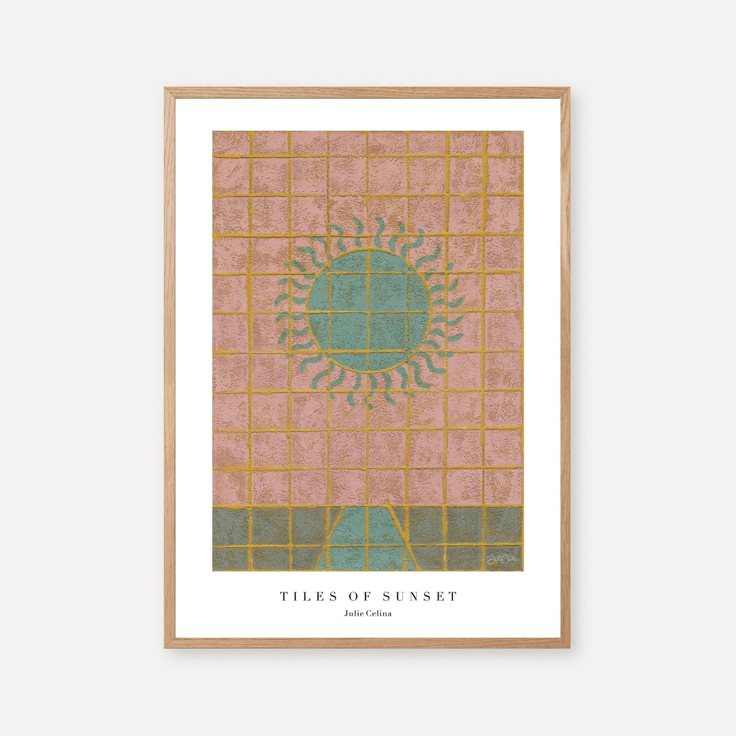 Tiles of sunset - Sunny Fine Art Print