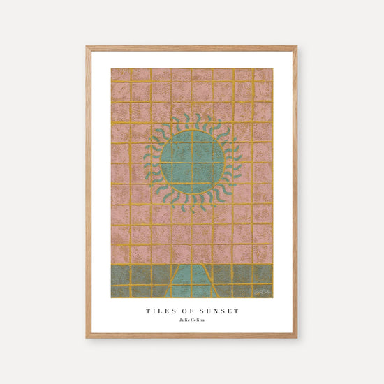 Tiles of sunset - Sunny Fine Art Print