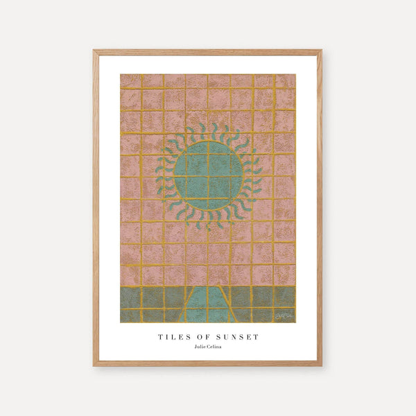 Tiles of sunset - Sunny Fine Art Print