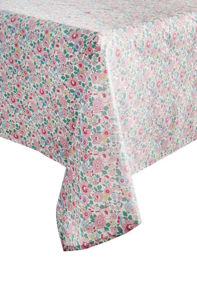 Tablecloth made with Liberty Fabric Betsy Blossom Pink