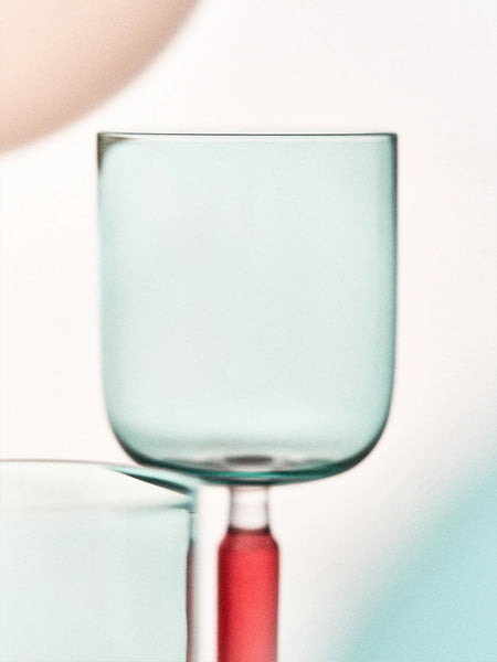 Azure Rasberry Wine Glass Tall