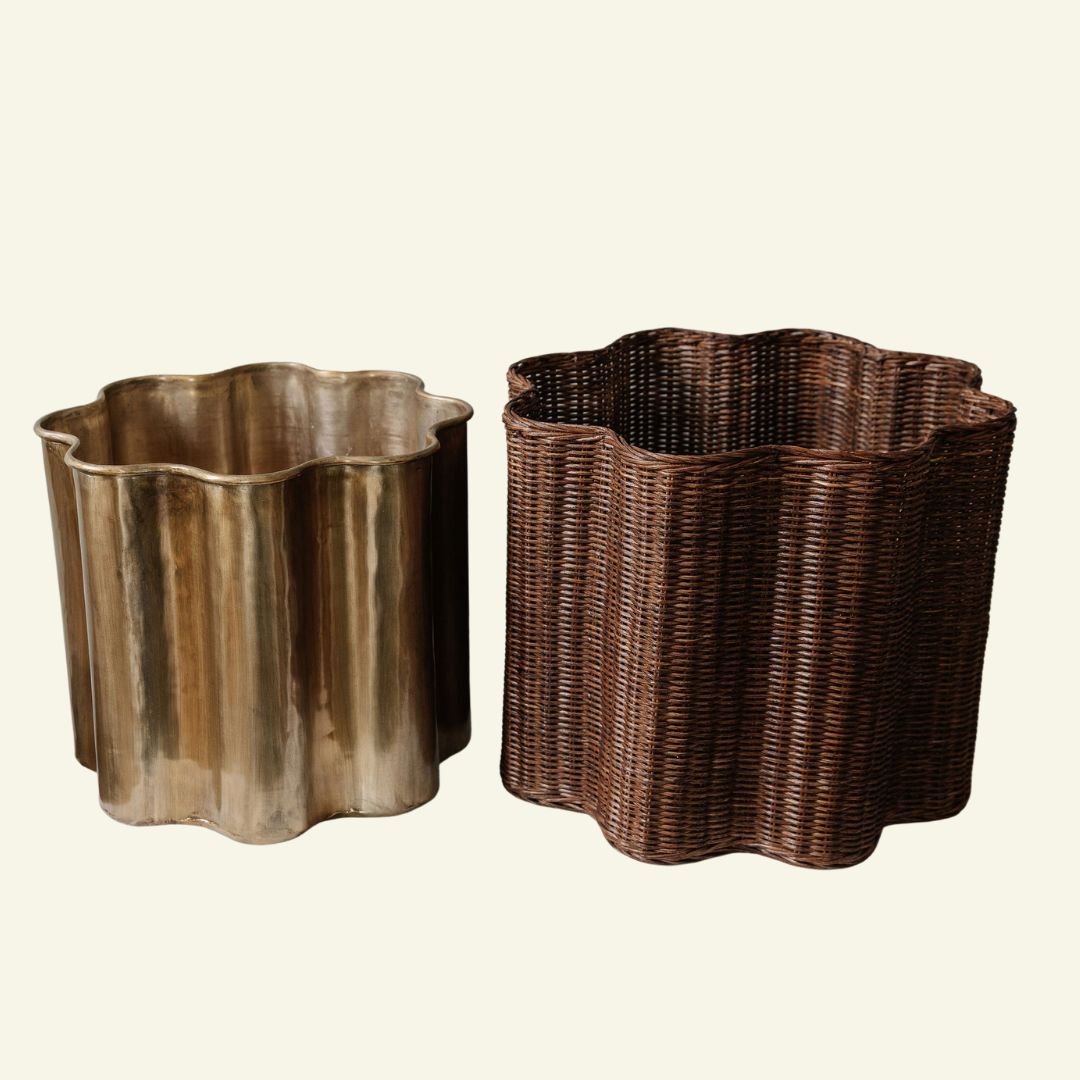 Poppy Rattan Waste Paper Bin (Large)