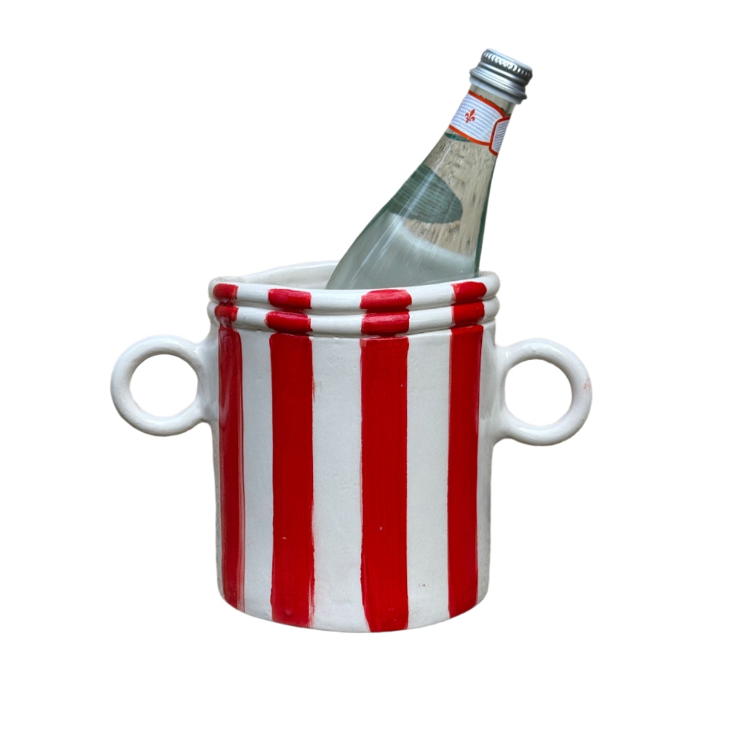 Ceramic Striped Wine Cooler