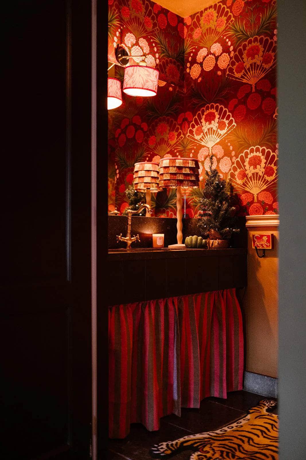 Lampshade Giselle Olive & Rosewood