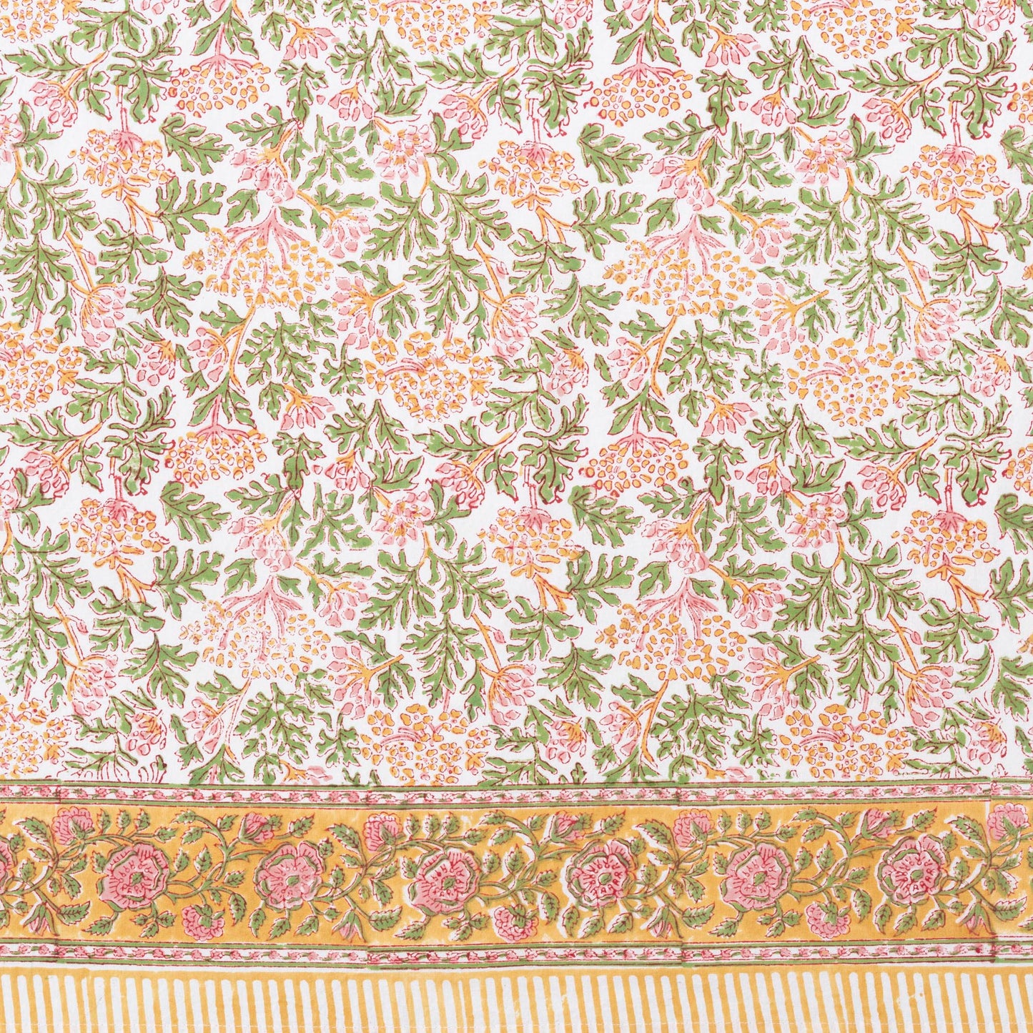 Kelpie Tablecloth In Pink-Green