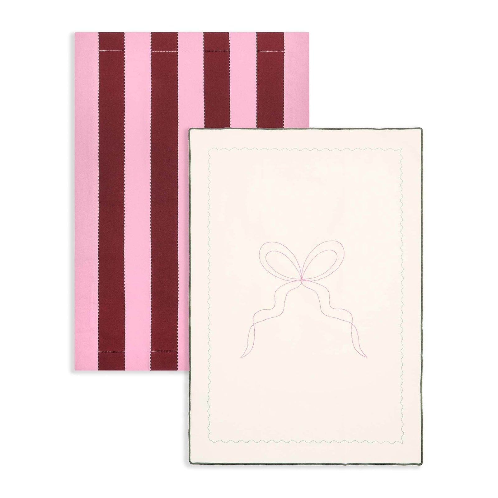 Tea Towels, Set of 2 - Bold Stripe