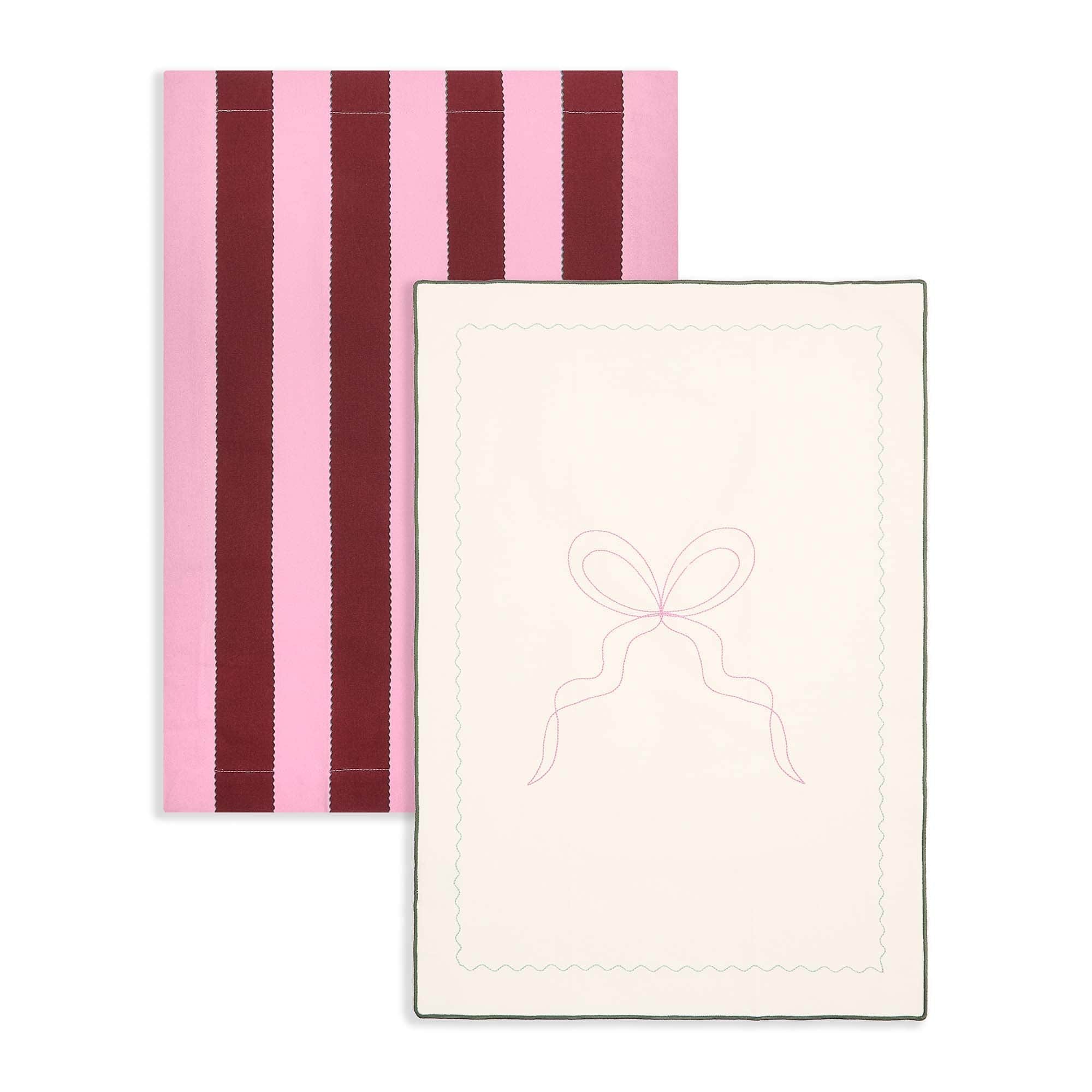 Tea Towels, Set of 2 - Bold Stripe