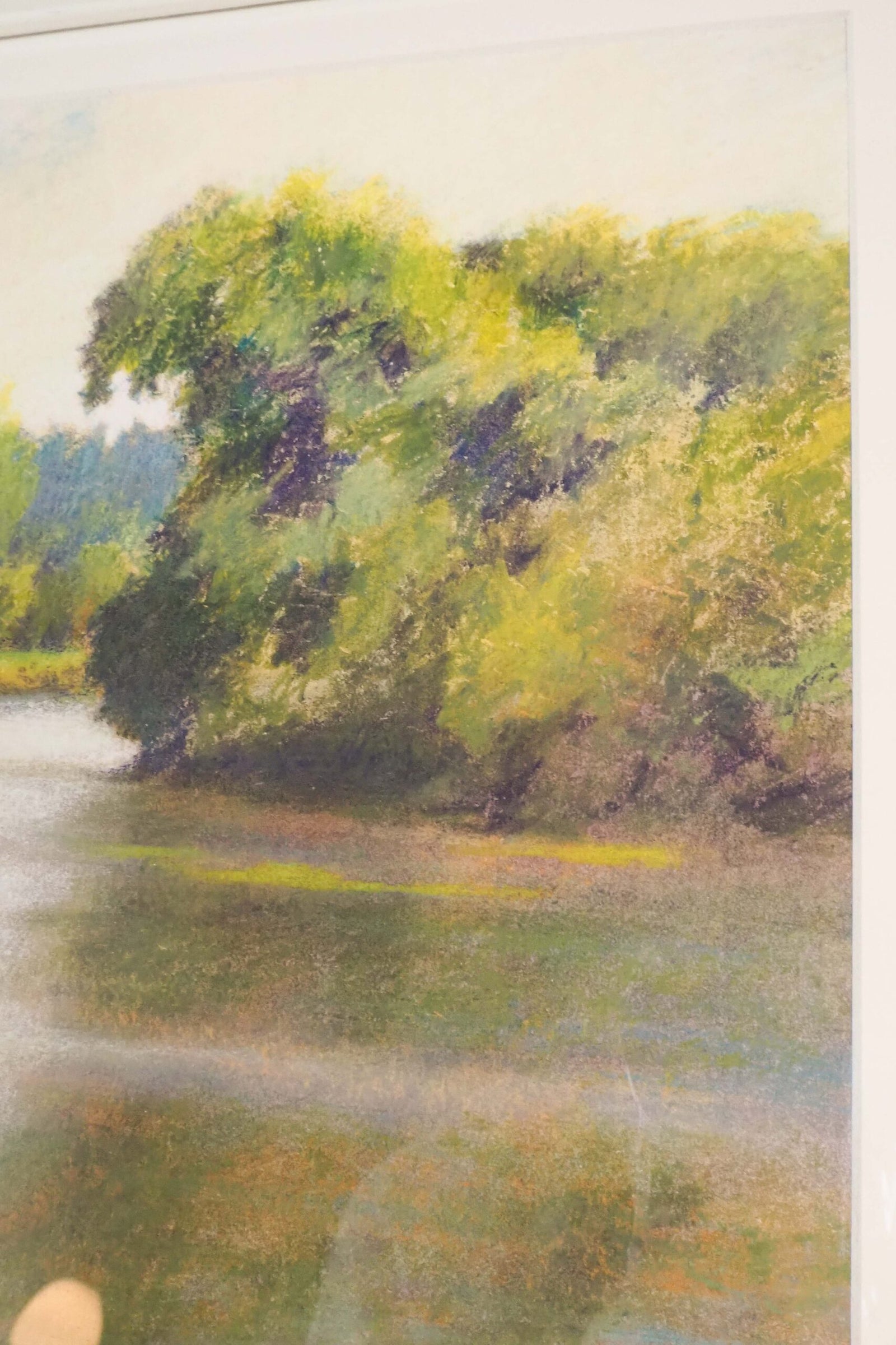 Framed Lake Landscape