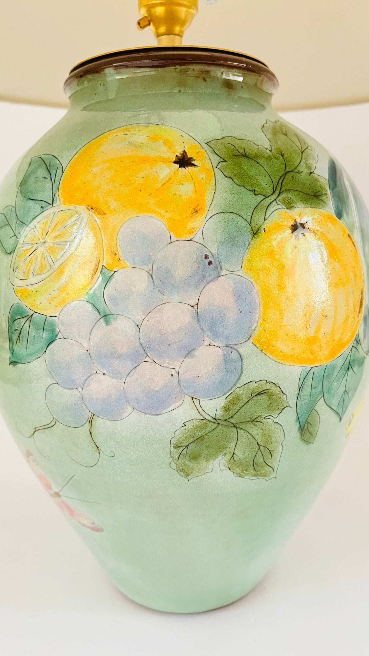 Chelsea Pottery Fruit Lamp