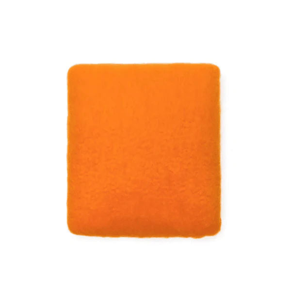 Orange Mohair Pillow Cover