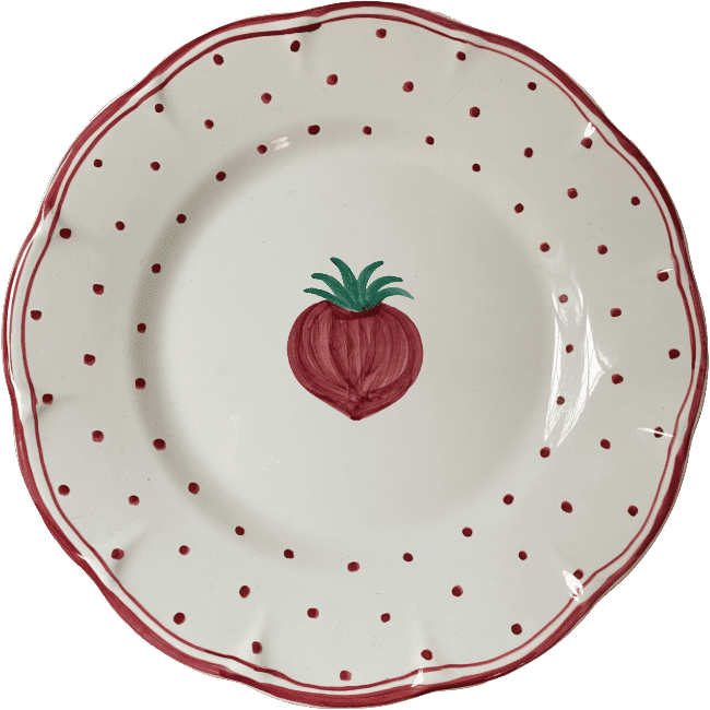 Plumetis Plate Tomato Red - 25cm