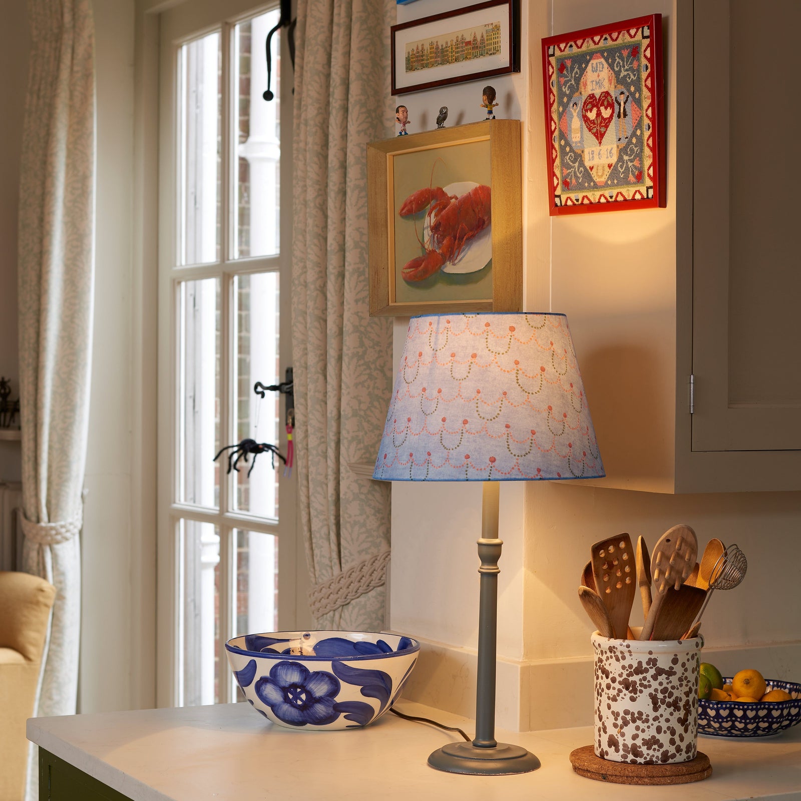 12” Empire Lampshade Pearl Chain - CIRCO