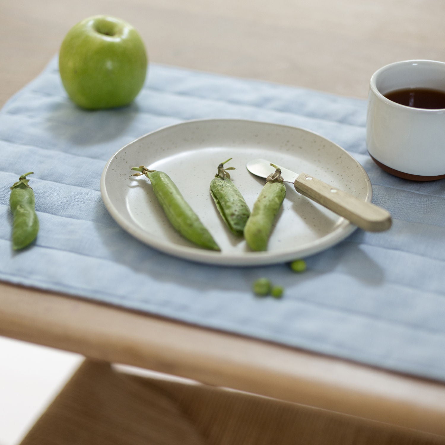 Blue & Beige Linen Placemat