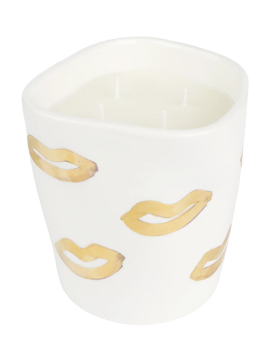 Gold Kiss Candle