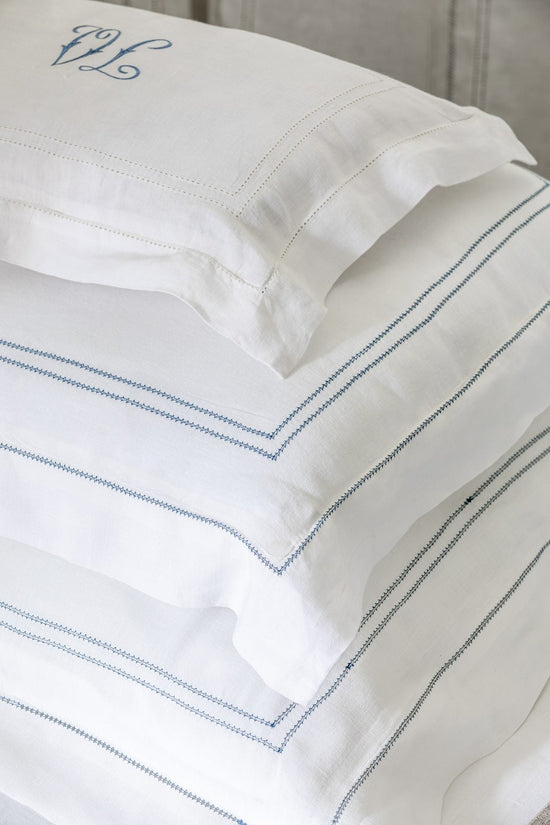 Pillowcase Hemstitch Prussian Blue