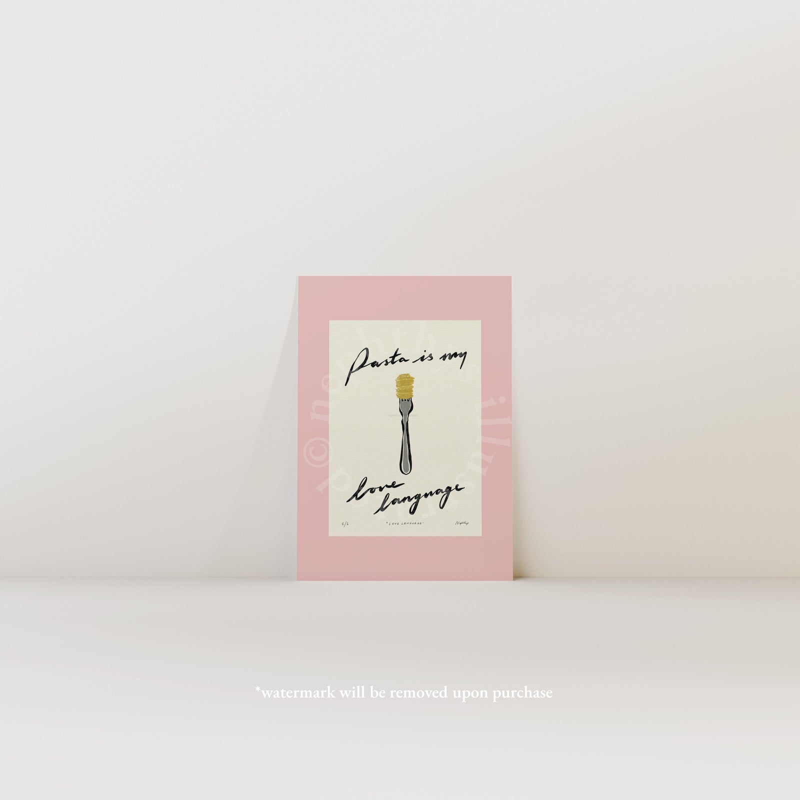 Pasta Is My Love Language Print