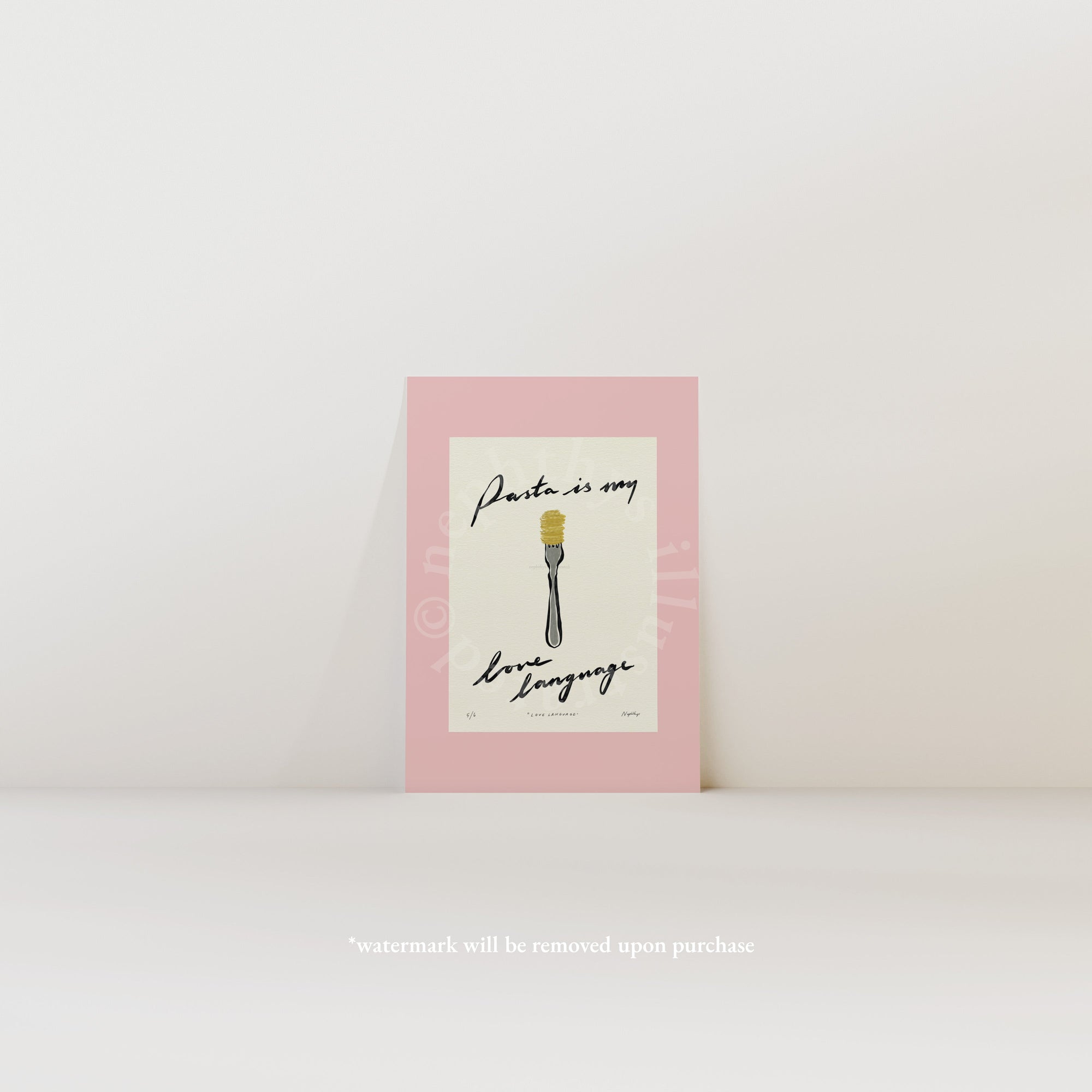 Pasta Is My Love Language Print