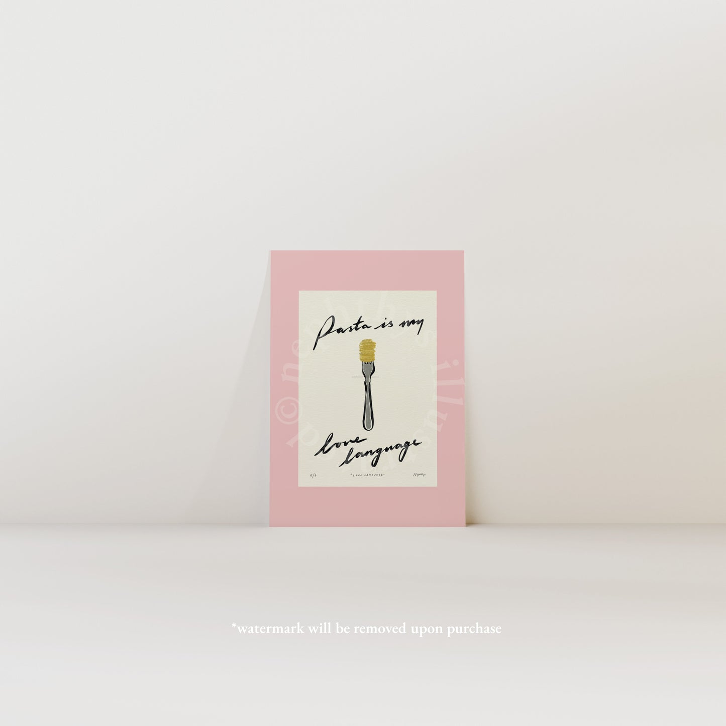 Pasta Is My Love Language Print