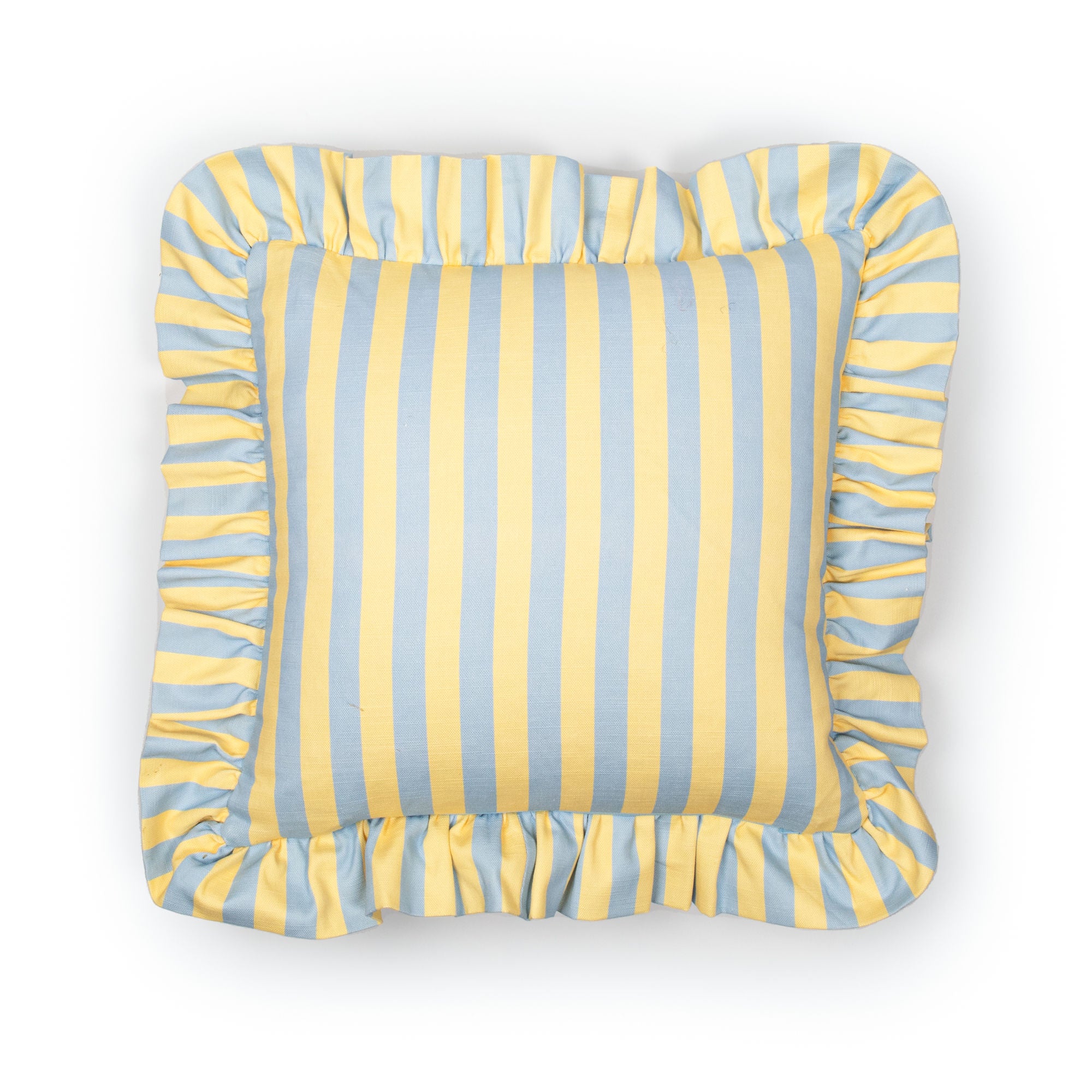 Linen Ruffle Cushion in Trianon