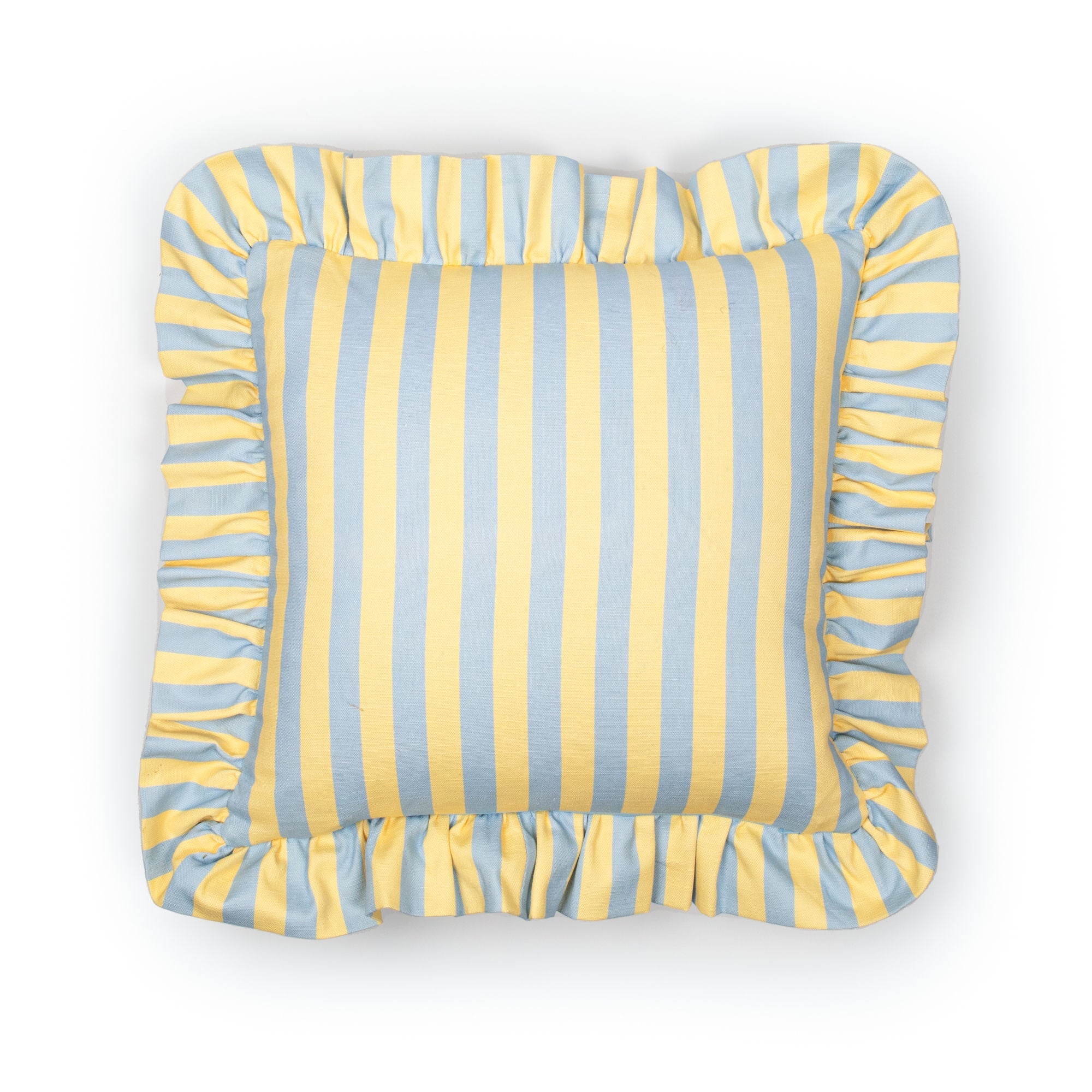 Linen Ruffle Cushion in Trianon