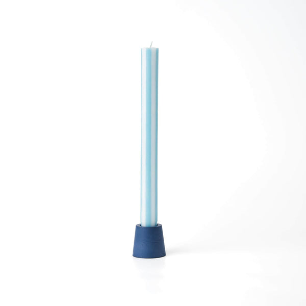 Stump Candle Holder - Blue