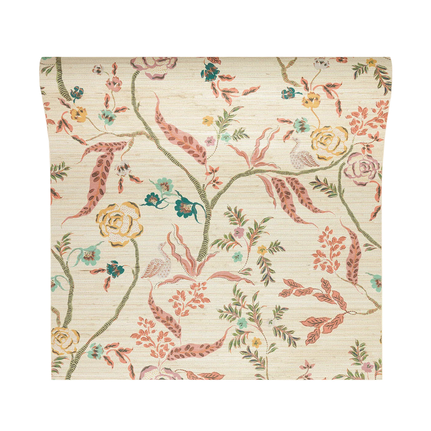Eversley - Cinnamon Tobacco (Metallic Grasscloth Wallpaper)
