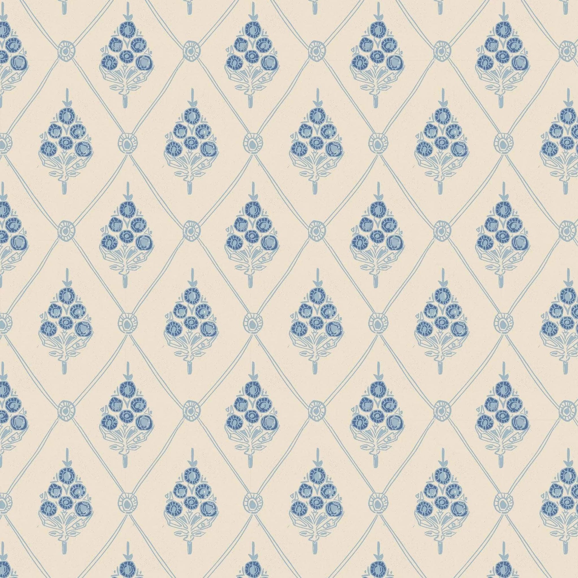 Agra Wallpaper - Aqua