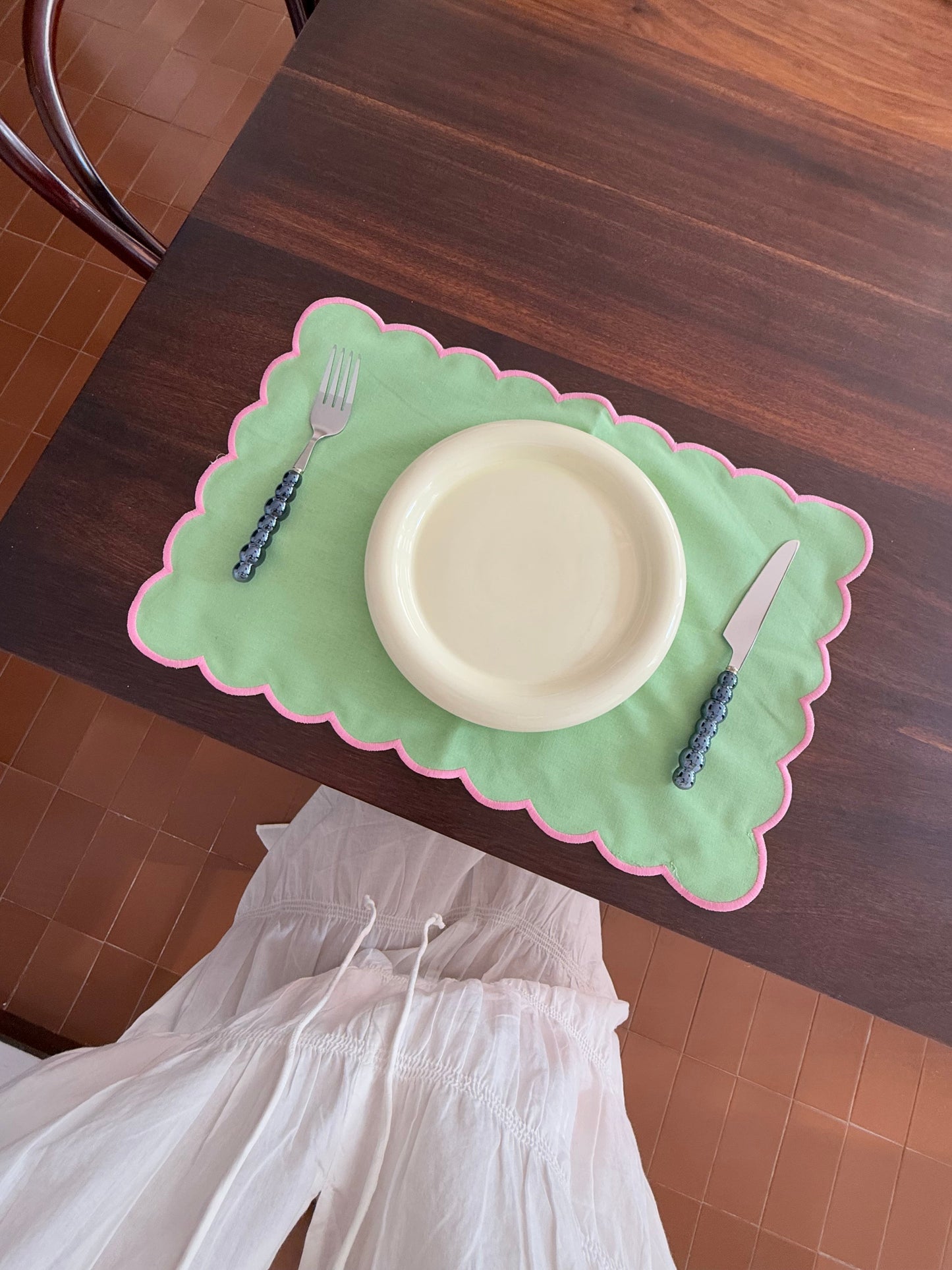 Tostadita Plate Small - White