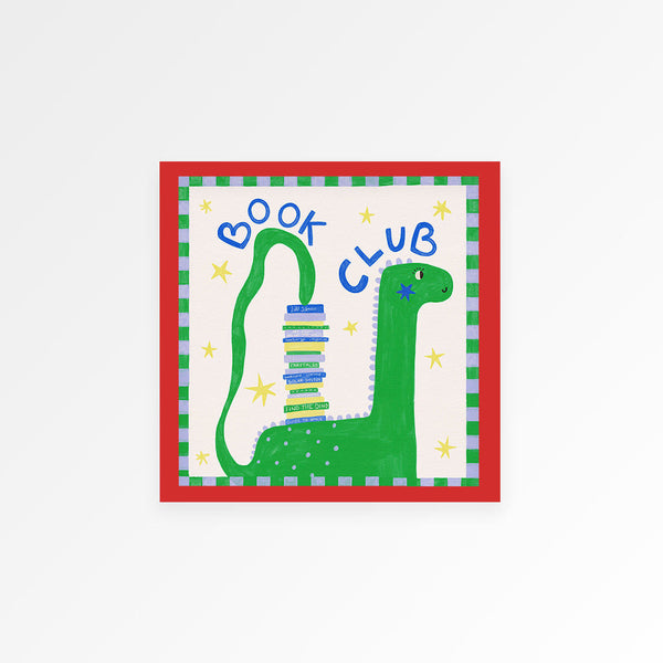 Book Club Dinosaur Kids Print