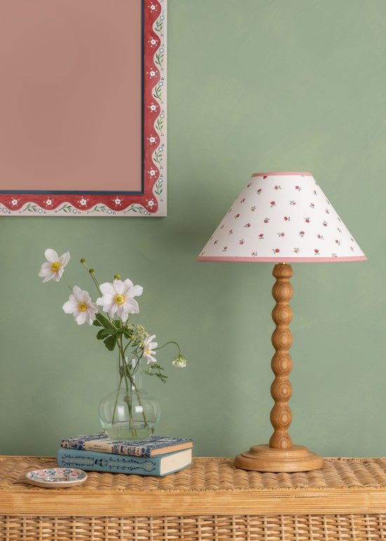 Petites Fleurs Cone Lampshade - Berry