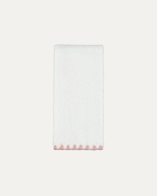 Bath Towel Shell White with Pink