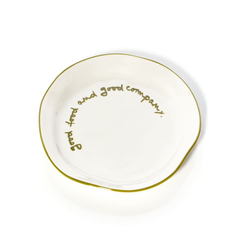 Statement Plate | 'Good Food And Good Company'