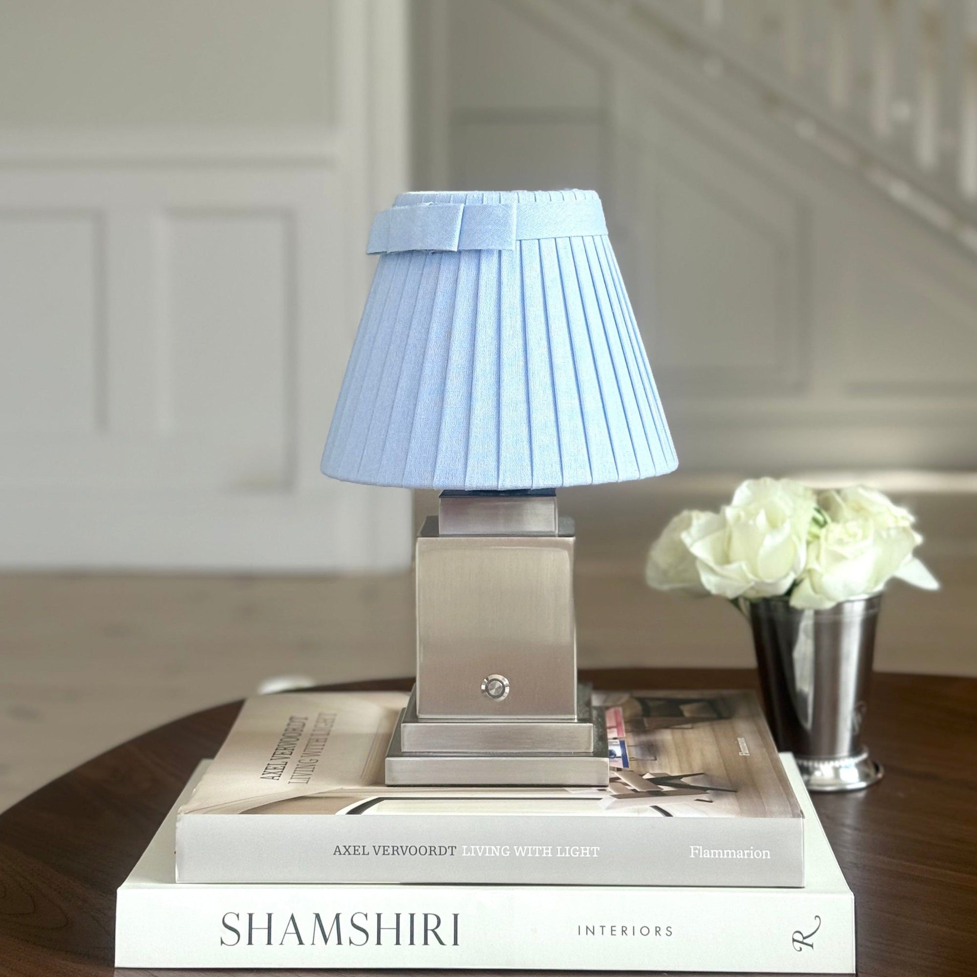 Lampshade Blue Ribbon