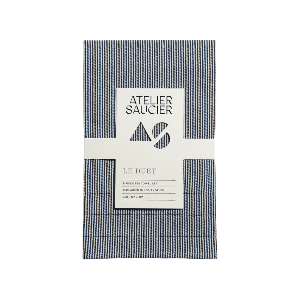 Hickory Stripe Tea Towels | Set of 2