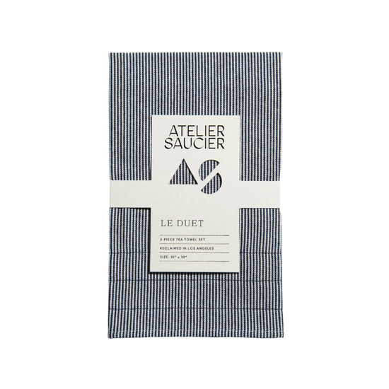 Hickory Stripe Tea Towels | Set of 2