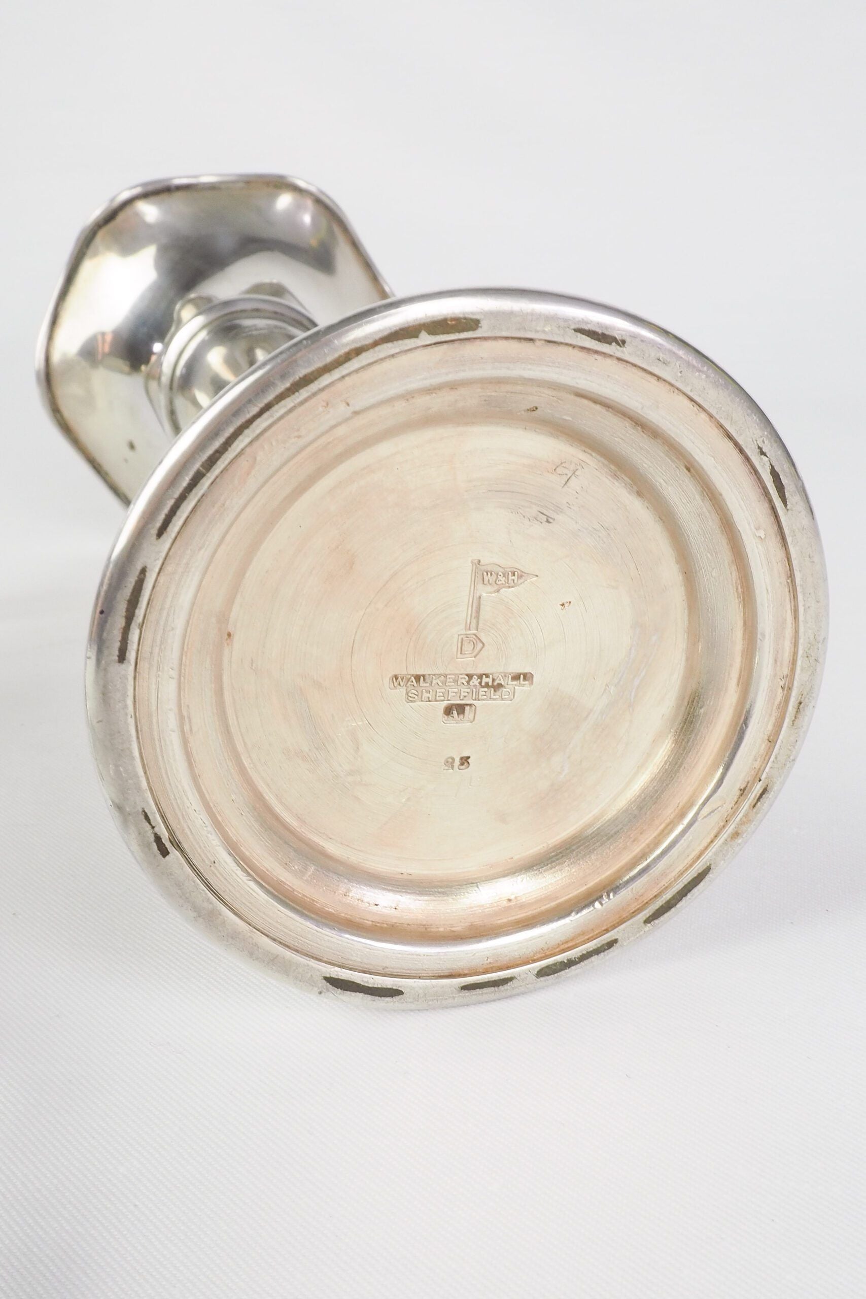 Silver Plate and Glass Bud Vase