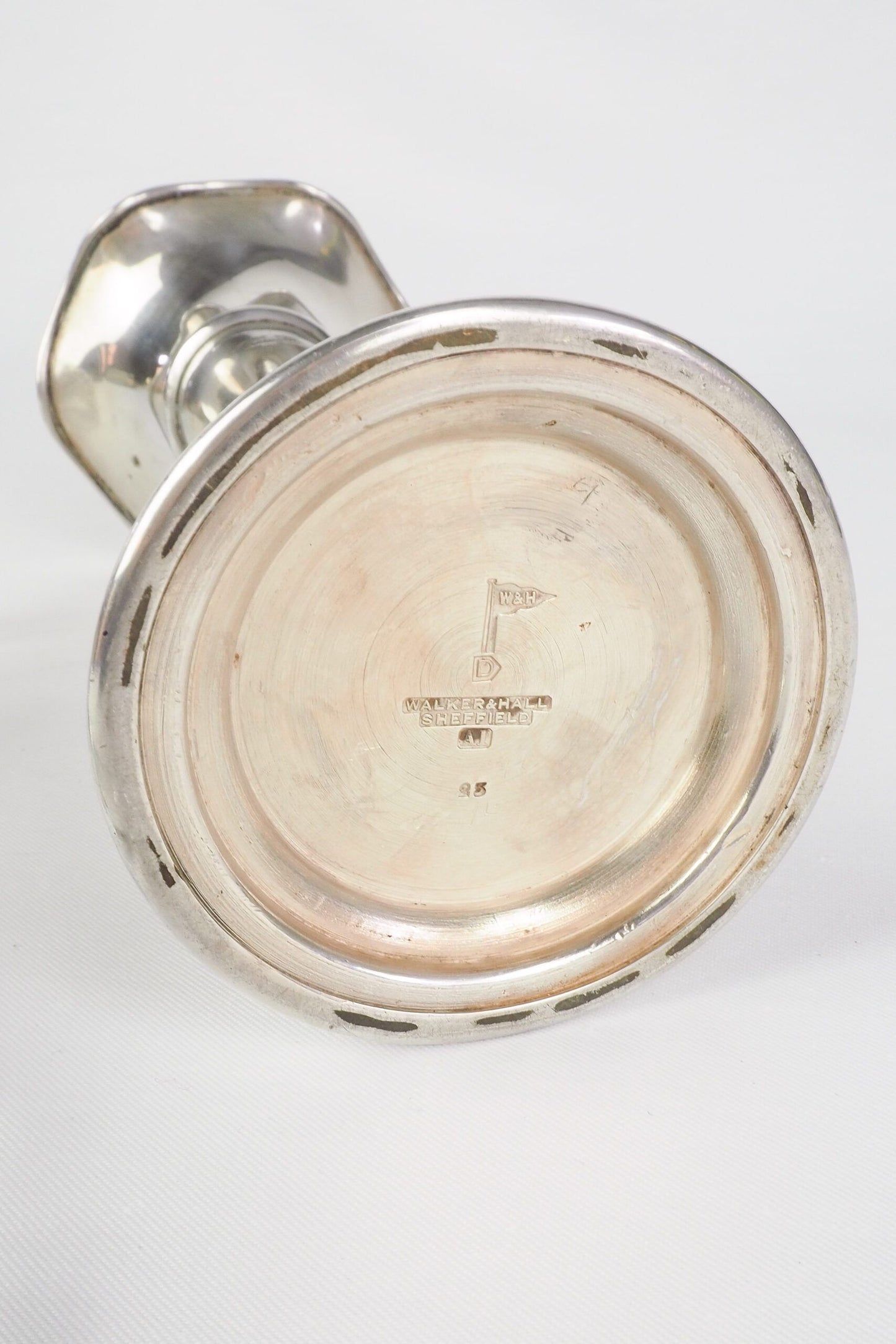Silver Plate and Glass Bud Vase