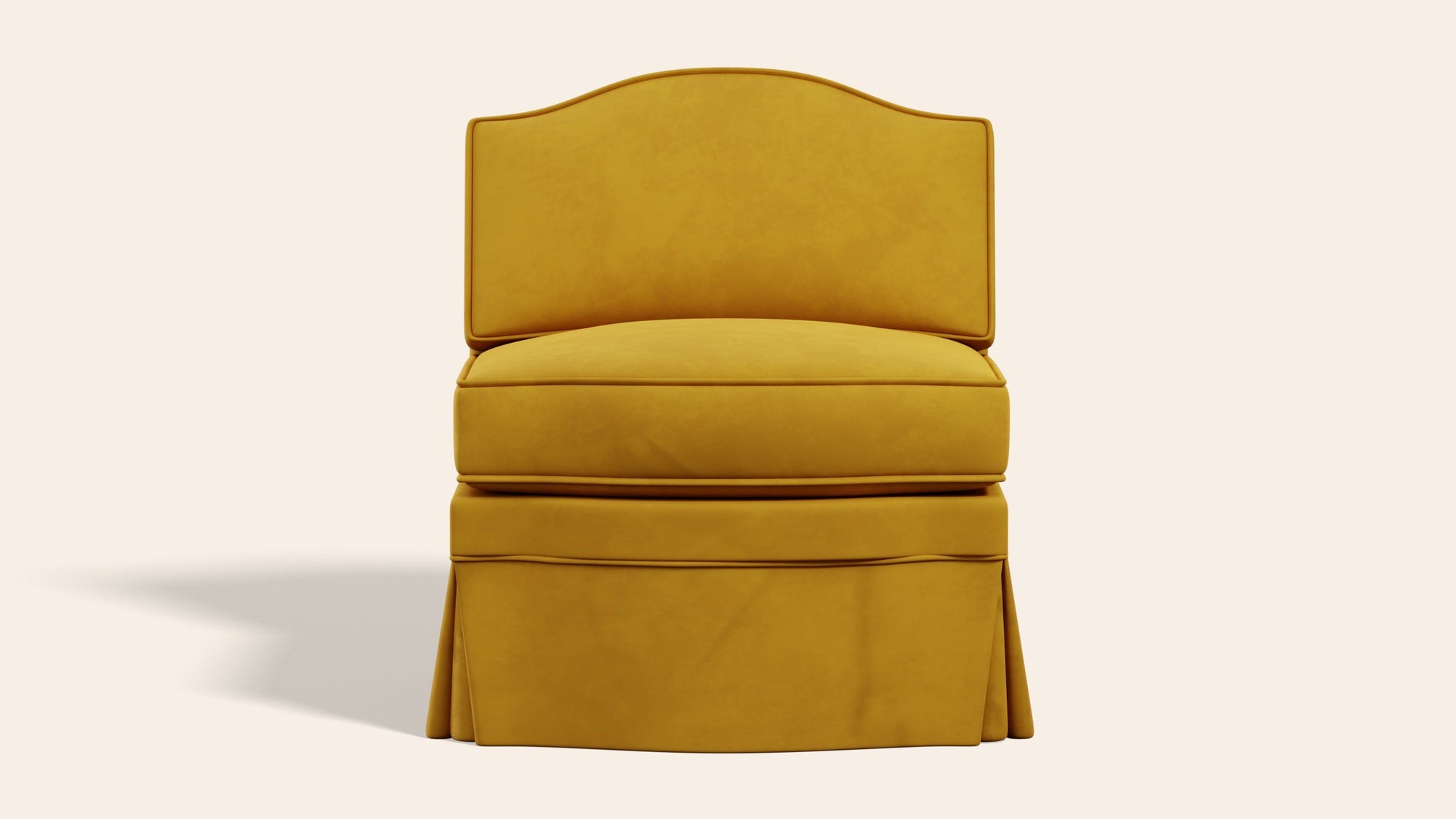 Felix Slipper Chair, Turmeric Velvet