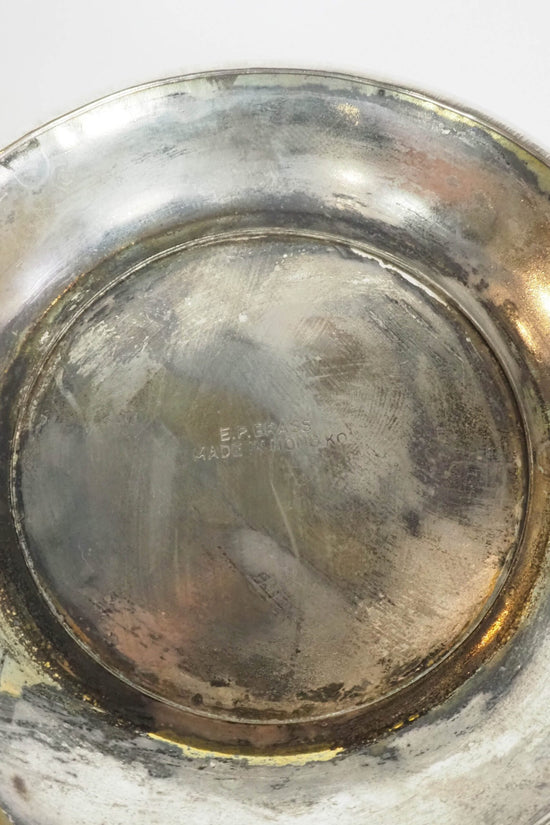 Silver Plate Lotus Flower Vase