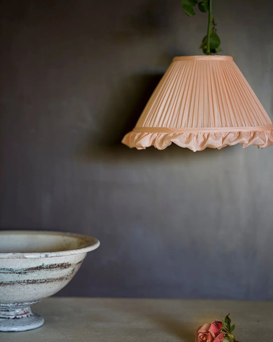 Silk Blush Coolie Lampshade