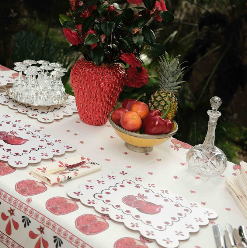 Pomegranate Table Linen For Penny Morrison